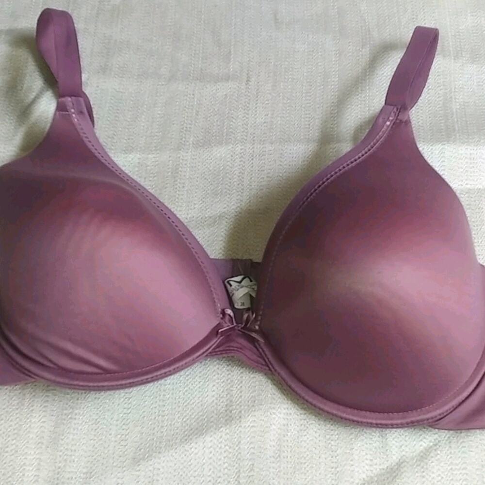 Maidenform Bra Lavender Ribbon Detail 38C